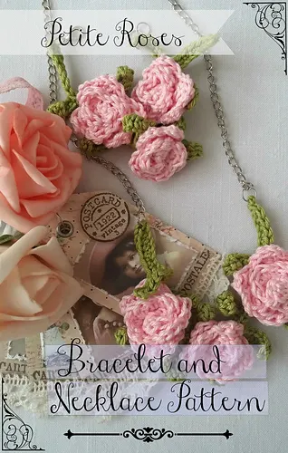 Petite Rose Necklace and Bracelet