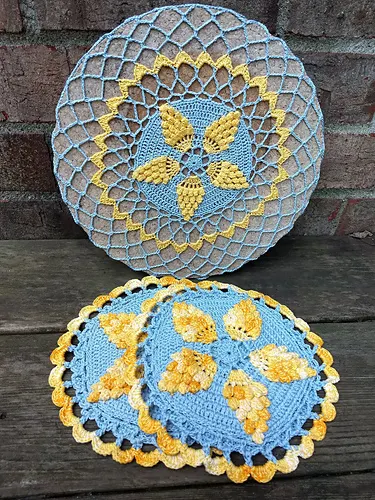 Pineapple Popcorns Potholder Set #PD-420