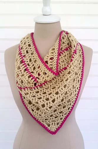 Pinstripe Bandana Scarf