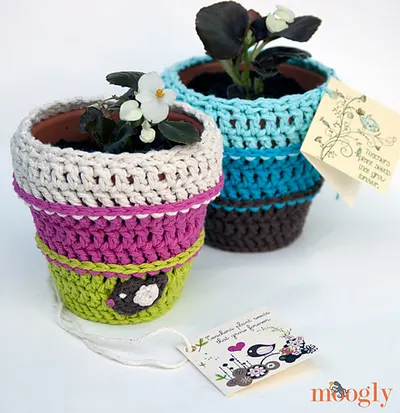 Planting Seeds Flower Pot Cozy