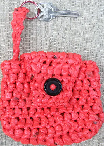 Plarn Key chain Keeper