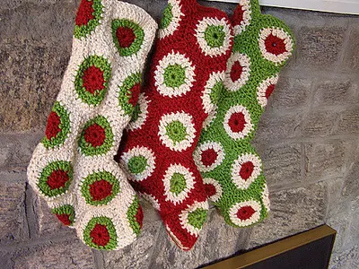 Polka Dot Christmas Stocking