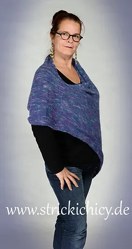 poncho azul