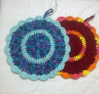 Pretty Easy Circle Dishcloth