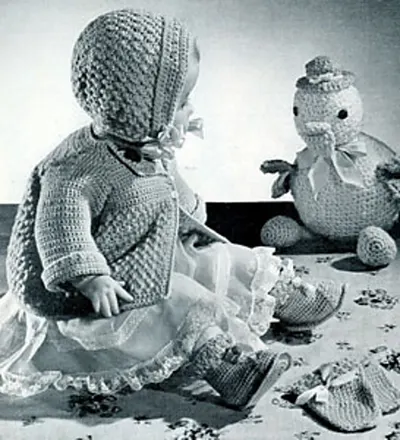 Puff Stitch Baby Set #4313