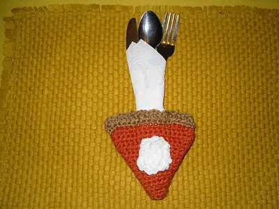 Pumpkin Pie Utensil Holder