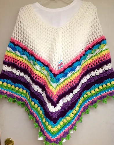 Rainbow Sampler Poncho