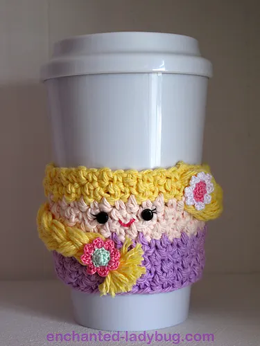 Rapunzel Coffee Cup Cozy