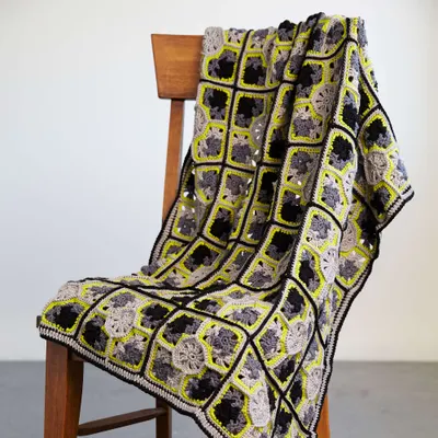 Red Heart Nouveau Chic Granny Throw