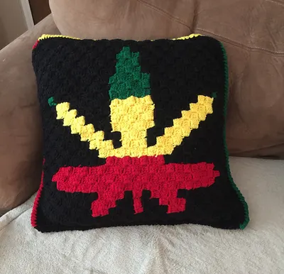 Reggae Inspired Decor/ Throw Pillow