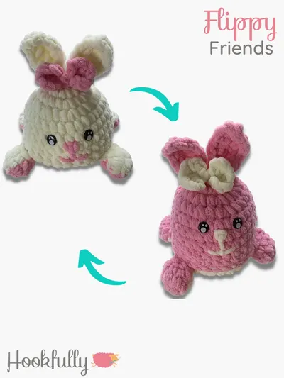 Reversible Bunny Amigurumi - Flippy Friends
