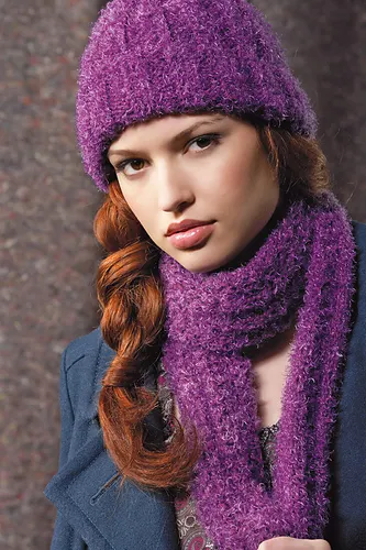 Ribbed Hat and Scarf #LW2372