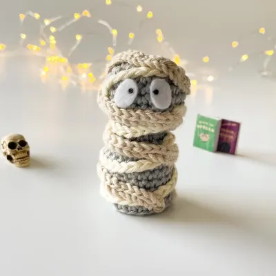 Ricky the Mummy Crochet Amigurumi