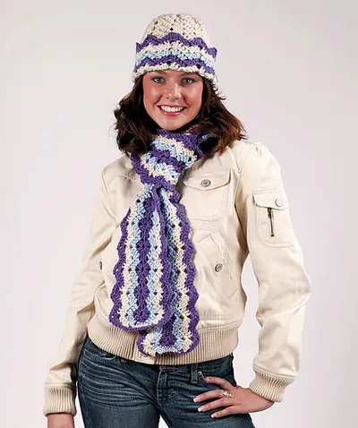 Ripple Hat and Scarf