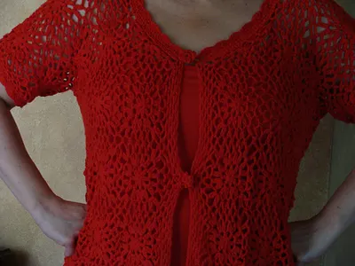 Rojo Fuego Motif Blouse