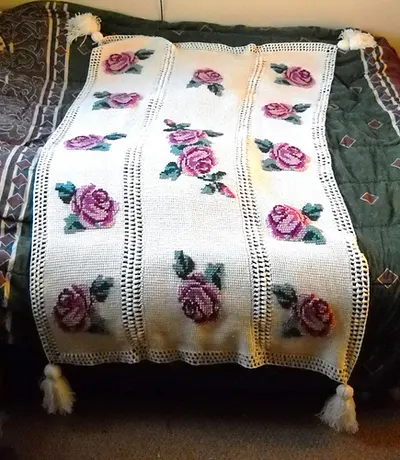 Rose Afghan #742-1
