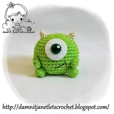 Round Plush Mike Wazowski