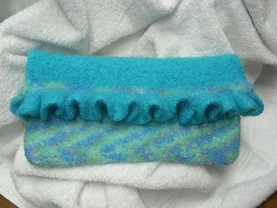 Ruffled Flourish Clutch