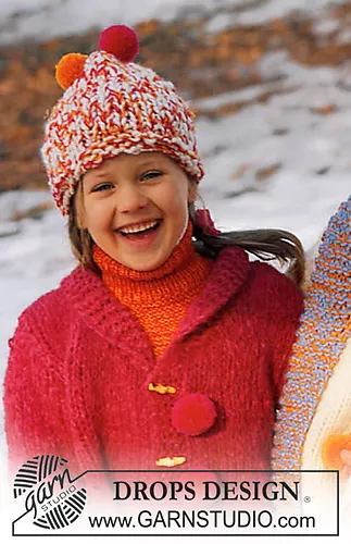 s12-49 Cardigan, hat and neck warmer