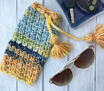 Sea Glass Sunglasses Pouch
