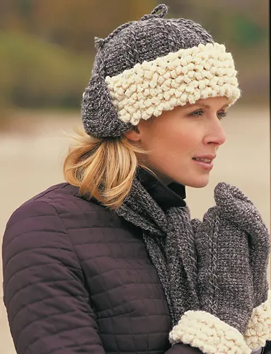 Sheepskin Hat, Scarf & Mittens (Hat)