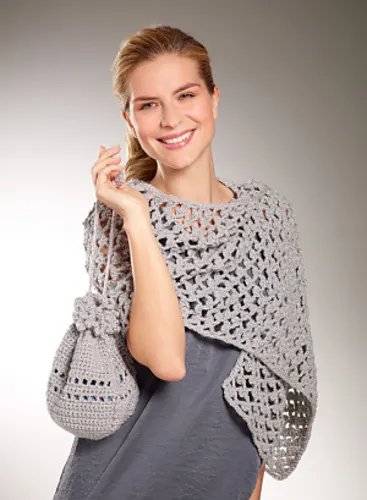 Shimmer Mesh Shawl and Bag (Bag)