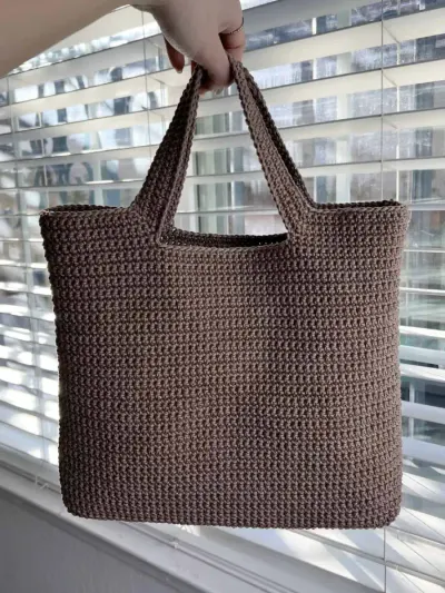 Simple Crochet Tote Bag