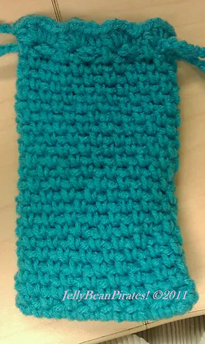Simple Shell-Trimmed Phone Pouch