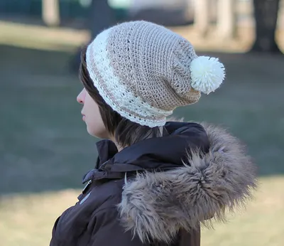 Slouchy winter hat