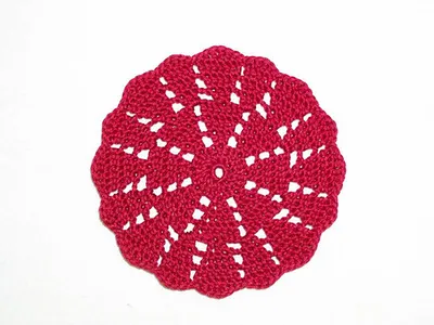 Small dahlia doily