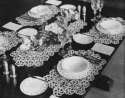 Snow Crystal Luncheon Set #7051