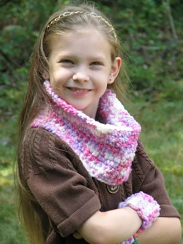 Snow Princess Neck Warmer & Cuff Set