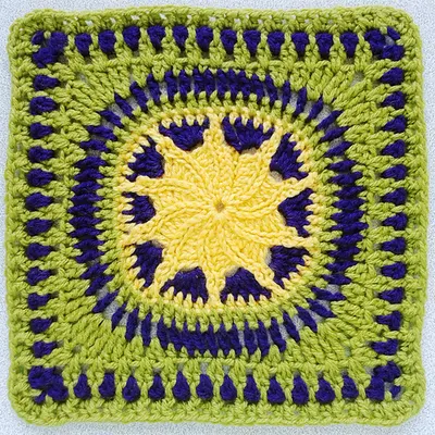 Spiral Flower Square