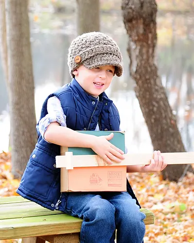 Square Brimmed Newsboy Hat 017