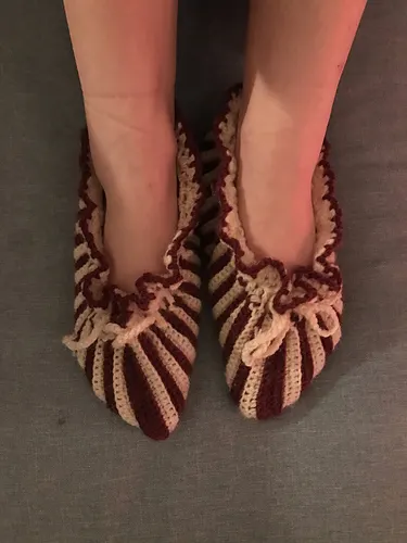 Striped Bed Socks #4704