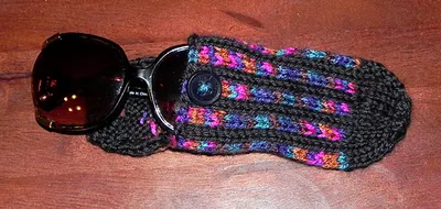 Striped Sunglass Case