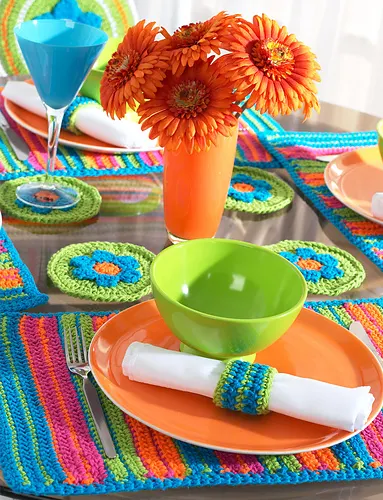 Striped Table Setting