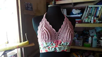 Summer Bra Top with Fabric