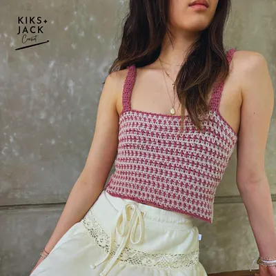Summer Striped Crop Top Tank