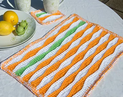 Summer Waves Placemat and Coaster