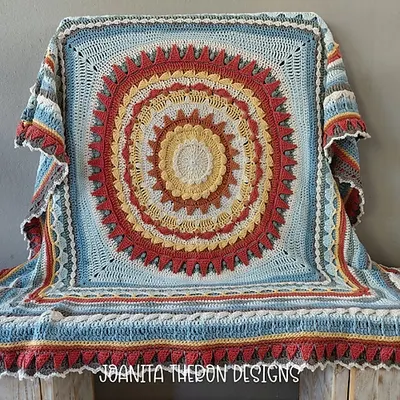 Sun to Sea Mandala Throw