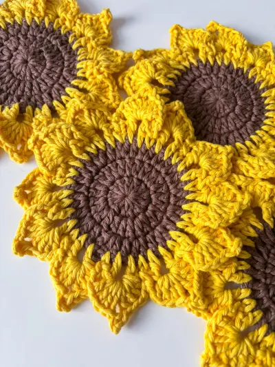 Sunflower Coasters