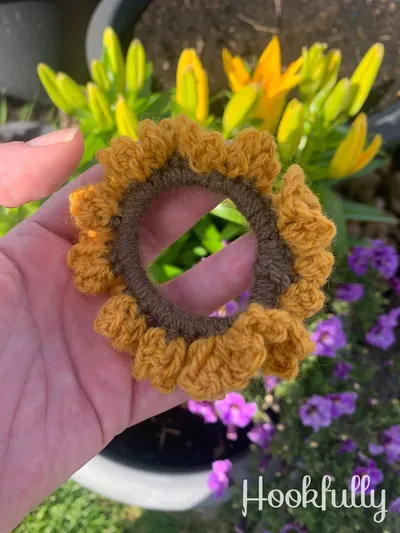 Sunflower Scrunchie