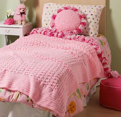 Sweet Ruffles Blanket & Pillow