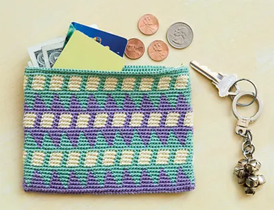Tapestry Crochet Wallet