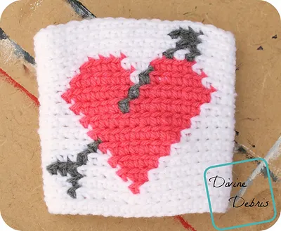 Tapestry Heart Mug Cozy