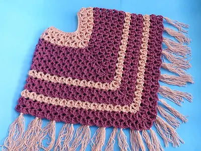 Textured Poncho Capshawl