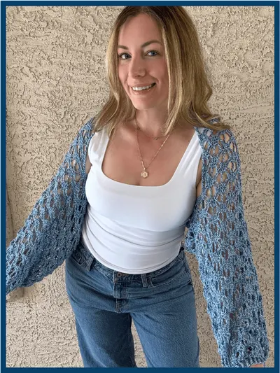 The Seaside Shrug: Free Pattern with Stitch Chart & Video Tutorial