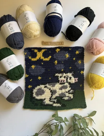 The Two-Headed Calf: A Free Crochet Tapestry Pattern 3 Ways