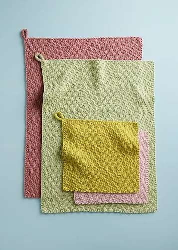 Tin Ceiling Washcloth + Hand Towel